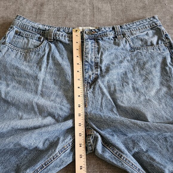 Bongo Shorts Mens 38 Blue Classic Fit 12" Inseam Jorts CottonDenim M1501003 VTG - Picture 6 of 16